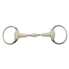 Mors olive FEELING flexi double brisure, équitation