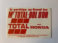 STICKER VINTAGE TOTAL BOL D'OR HONDA