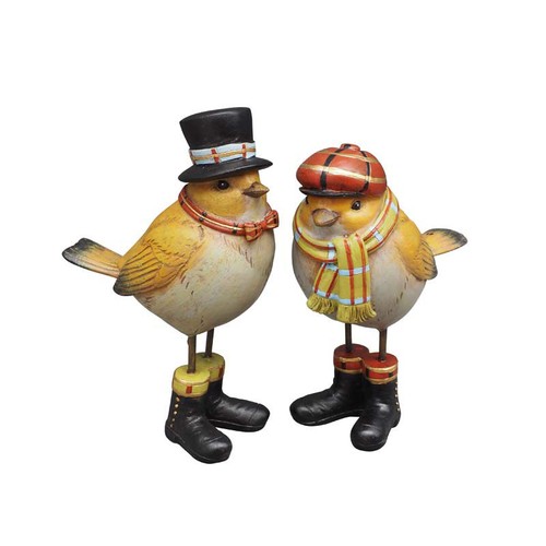 Duo statuettes oiseaux - de,