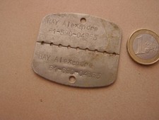 insigne plaque identite militaire soldat  19619 guerre algerie   ( ref 300  )