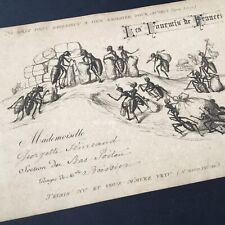 Carton Lithographié Ancien