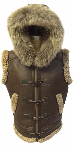 Gilet bombardier cuir - gilet, en