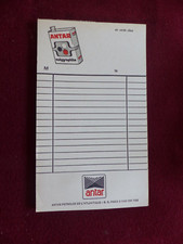 Ancien carnet publicité / bloc note  : Huile Antar molygraphite