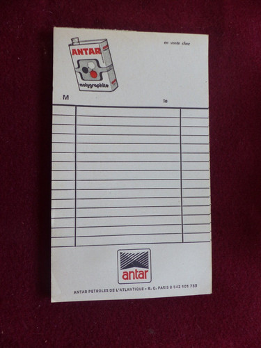 Ancien carnet publicité - , /