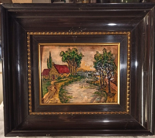 Tableau émaux limoges - de,