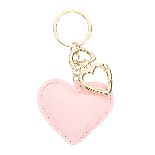 Women pink heart leather - pink,