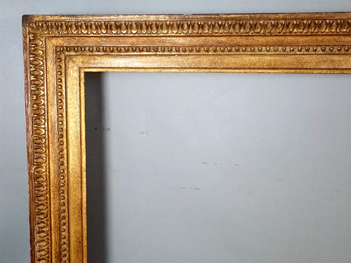 Cadre ancien perlé 79x64 - , cm