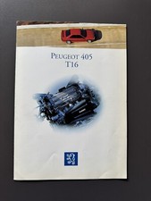 Brochure Peugeot 405 T16 1993