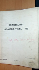 Someca tracteur 715 715TD 715.5L : catalogue pièces 1967