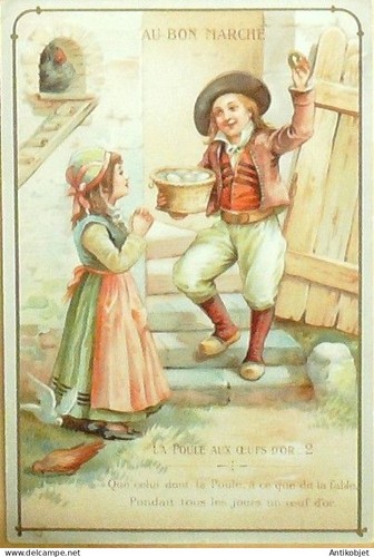 Chromo bon marche poule - marche,