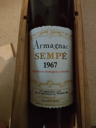 Bouteille armagnac sempé - bouteille,