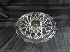 présentoir,plat en verre patisserie,gateaux,tarte,walther glass