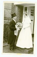 PHOTO photographie sur papier toilé, Mariage couple bouquet de fleurs Wedding