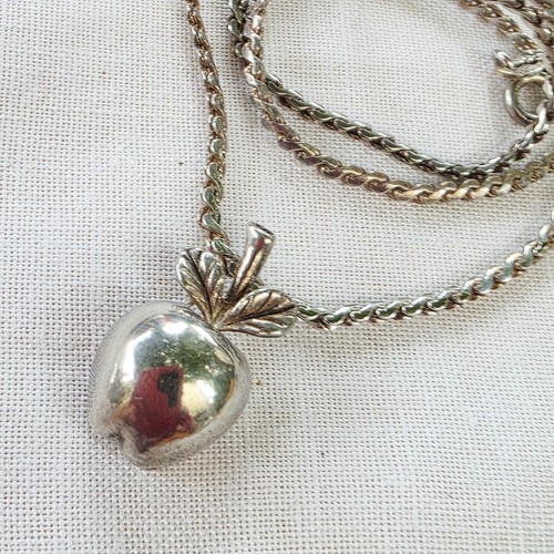 Collier pendentif pomme - collier, en