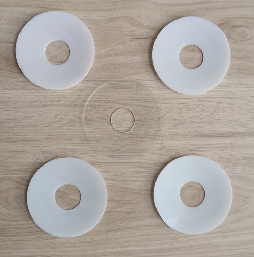 Anciennes bobeches verre - 4,