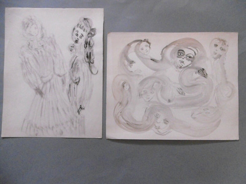 Dessins lot aquarelles - 2,