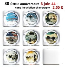 CAPSULES  Générique 80ème anniversaire 6 juin 44 sans inscription champagne