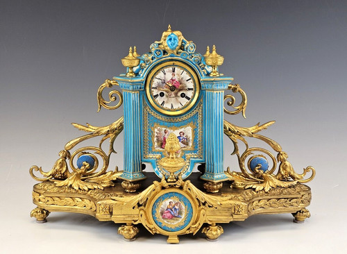 Horloge française sevres 19c - française,