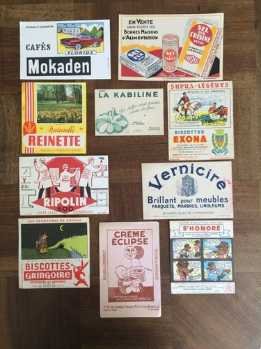 Lot buvards anciens - de, 10