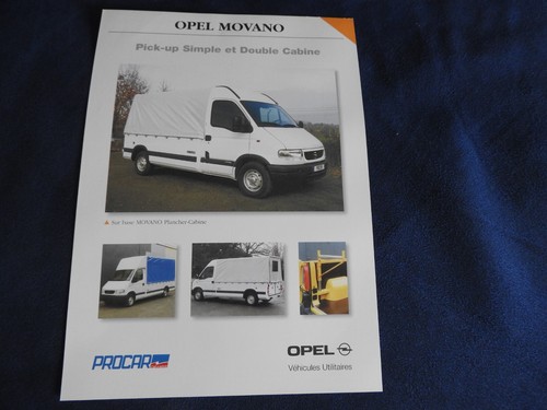 Catalogue feuillet opel movano - catalogue,