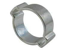 10 Pièces Collier de Serrage - 2-Ohr Colliers de Serrage Acier Inox/Galvanisé