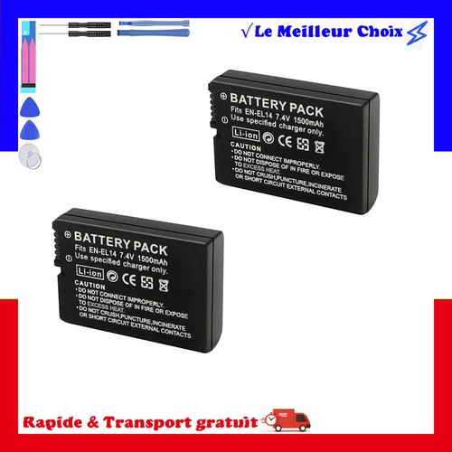 Batterie el14 pour nikon - 2x,