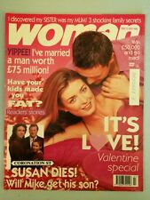 WOMAN magazine 12/02/2001 Dervla Kirwan Valentine Special