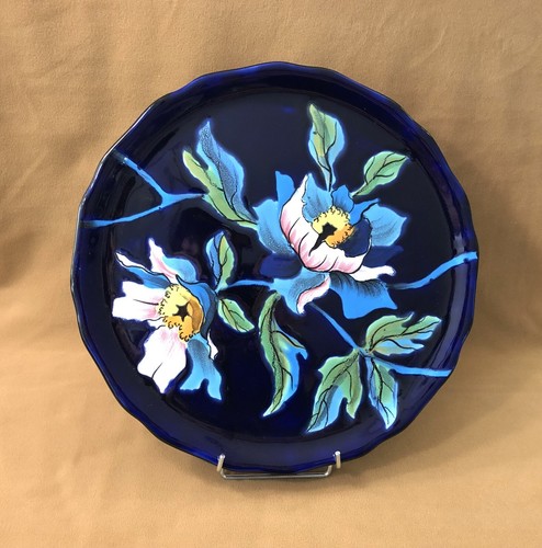 Plat rond faïence longwy - plat,