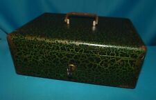 ANCIEN COFFRE DE NOTAIRE EN ACIER . COFFRE DE COMMERCANT AMBULANT . LOURD 4 kg