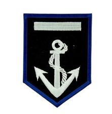 Patch ecusson brodé drapeau backpack ancre marine bâteau blason thermocollant
