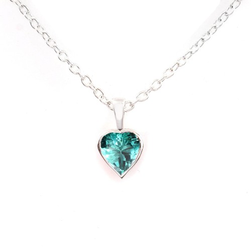 Pendentif saphir vert - pendentif, en
