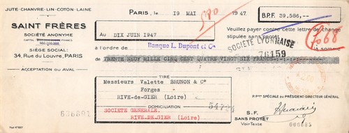 1947 jute chanvre - 1947, lin