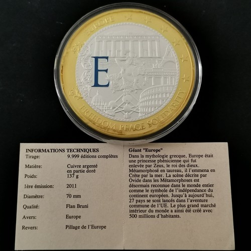 Medaille euro geant - medaille,
