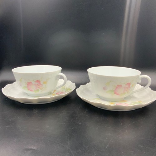 Duo anciennes tasses chocolat