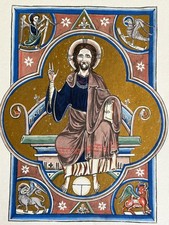 Gravure sur bois woodcut Jesus