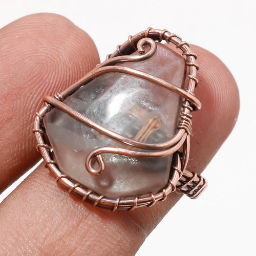Bague cuivre pierre - en,