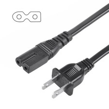 6FT 2-Prong Power Cord Cable