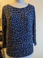 TOP JERSEY MARINE IMPRIME BLEU