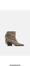 NWT Zara Soft Leather Ankle
