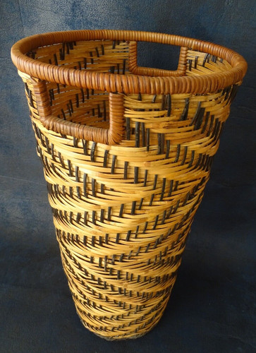 Rare ancienne corbeille rotin - rare,