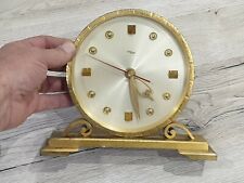 Pendulette IMHOF mouvement quartz en métal doré ref 846