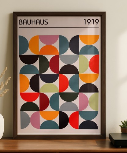 Toile décorative bauhaus 1919 - toile,
