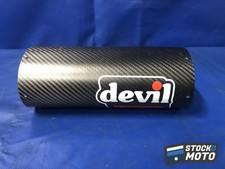 Enveloppe carbone de rechange pour silencieux d'échappement Devil Racing 25.6CM