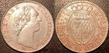 Louis XV - jeton argent des états de Bretagne 1756 Rennes SUP + ! Feu#8767