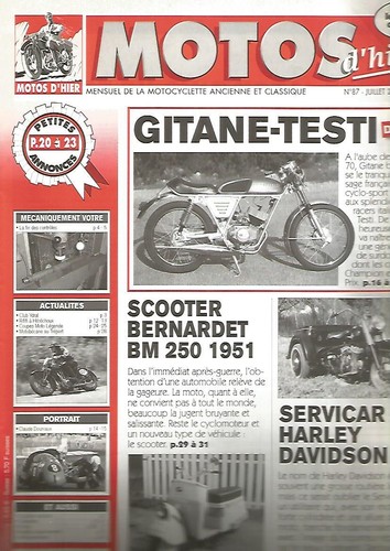 Motos hier 87 - motos, d'hier
