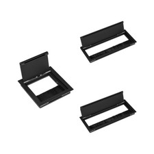 Gedotec Passe cable Aluminium Kabeldurchlass Noir Avec Joint porte Exit