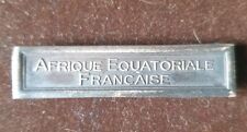 Agrafe Coloniale Afrique Equatoriale Française MdP
