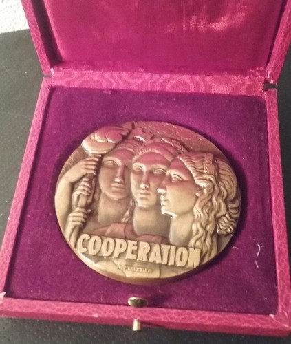 Médaille bronze art deco - bronze,