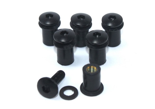 Noir moto pare brise - 6x, pare-brise