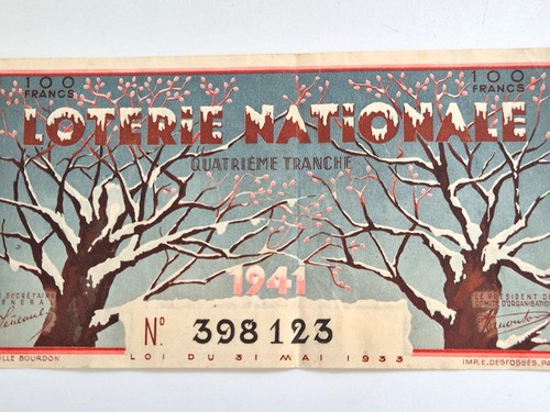 Loterie nationale billet - nationale, 100